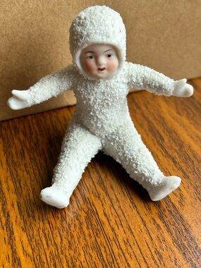 Vintage Snow Baby Figurines Set Lot of 5 Bisque Porcelain Japan